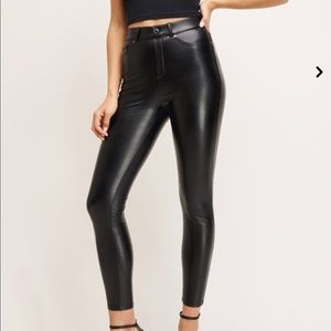 SOLD. DYNAMITE FAUX LEATHER LEGGINGS
